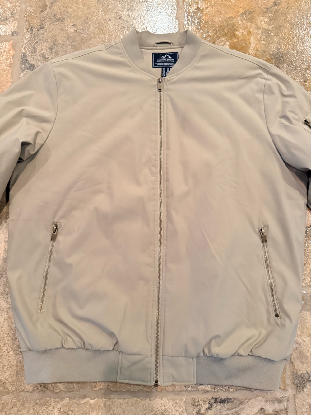 Men's Khaki Bomber Jacket